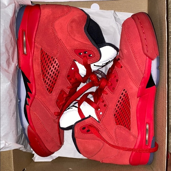 jordan 5 red suede outfit